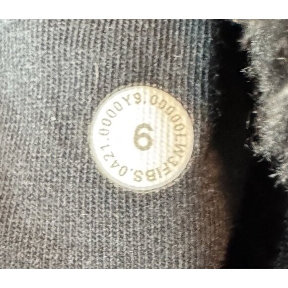 LULULEMON Women’s Warmth Restore Sherpa Pullover Funnel Neck Sweater Black Sz 6 - Picture 4 of 7